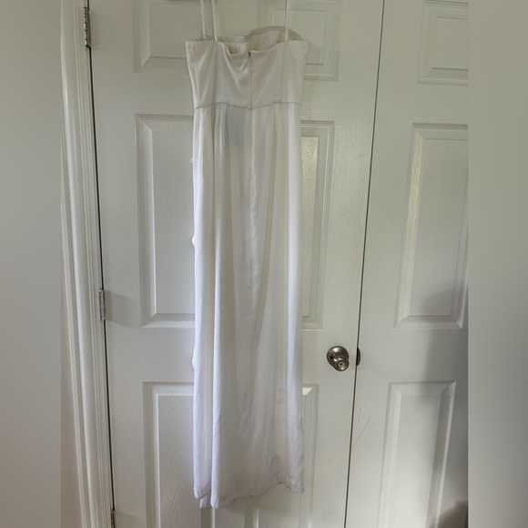 NWT BCBGMAXAZRIA STRAPLESS ISLA WHITE DRESS - Picture 7 of 10
